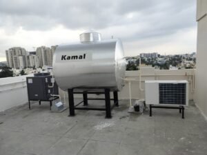 Kamal Heat Pump with Storage Tank 2000L MS Epoxy Coated